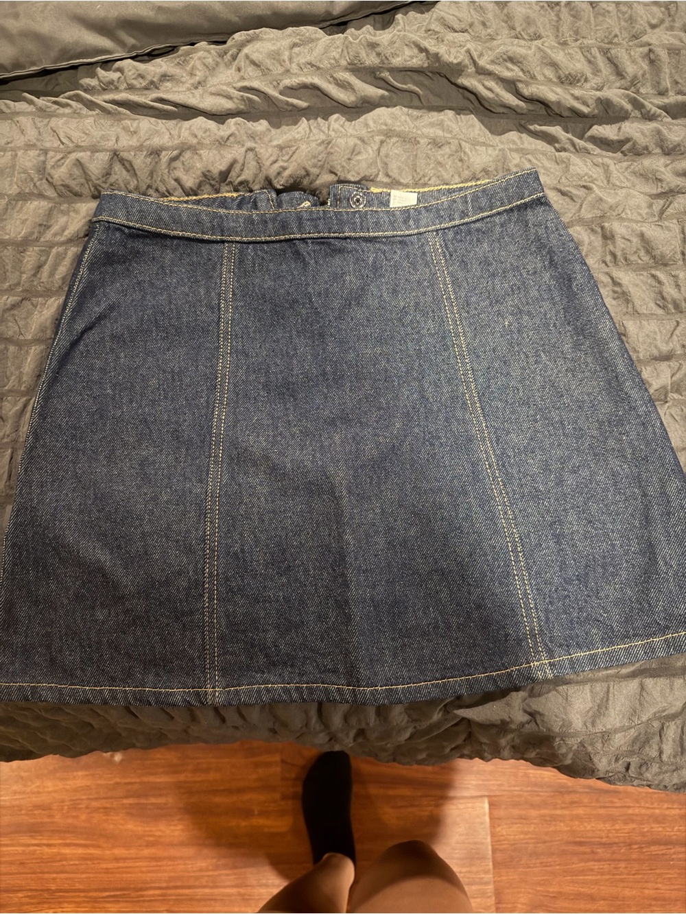 Uniqlo Dark Blue Denim Mini Skirt
